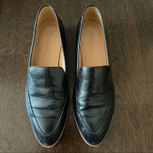 Womens Madewell Size 8 1/2 Black Leather Frances Loafer